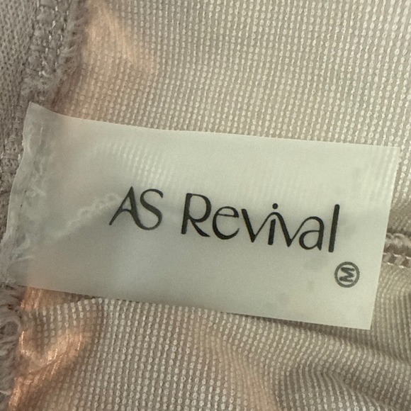 AS Revival Mauve Taupe Lightweight Joggers Drawstring Elastic Waist Size M - Picture 8 of 9